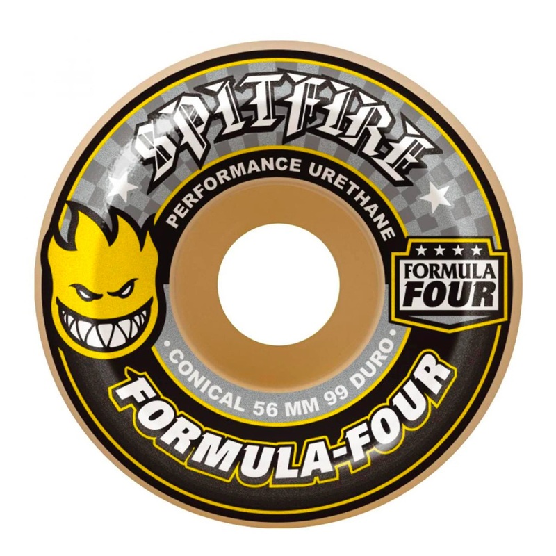 Spitfire – 56mm – 99a Formula Four Conical Wheels – Natural 56mm 99