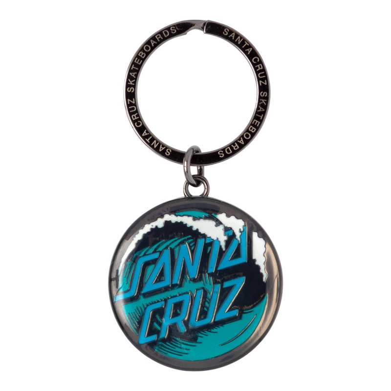 Wave Dot Key Chain Santa Cruz Dk Gunmetal OS