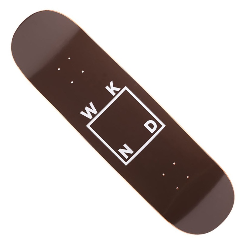WKND Skateboards Logo Brown Deck Brown 8.5 x 31.875 WB:14