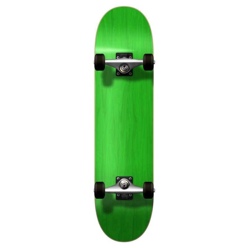 Yocaher Blank Complete 7.75″ Skateboard – Stained Green Complete