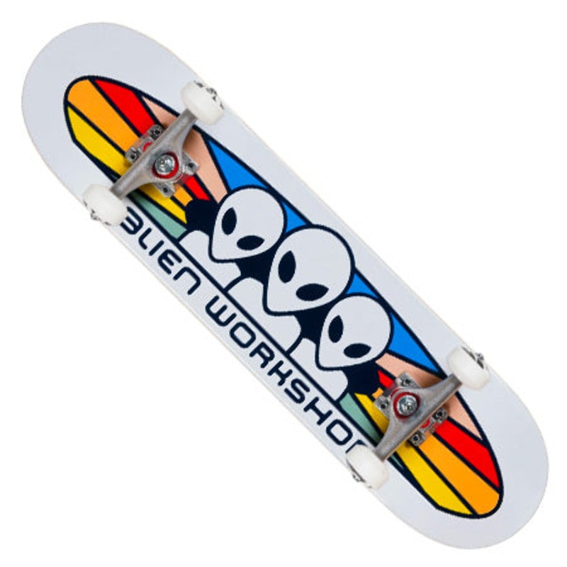 Alien Workshop Spectrum Complete Skateboard White 7.75 X 31.625 WB:14.25