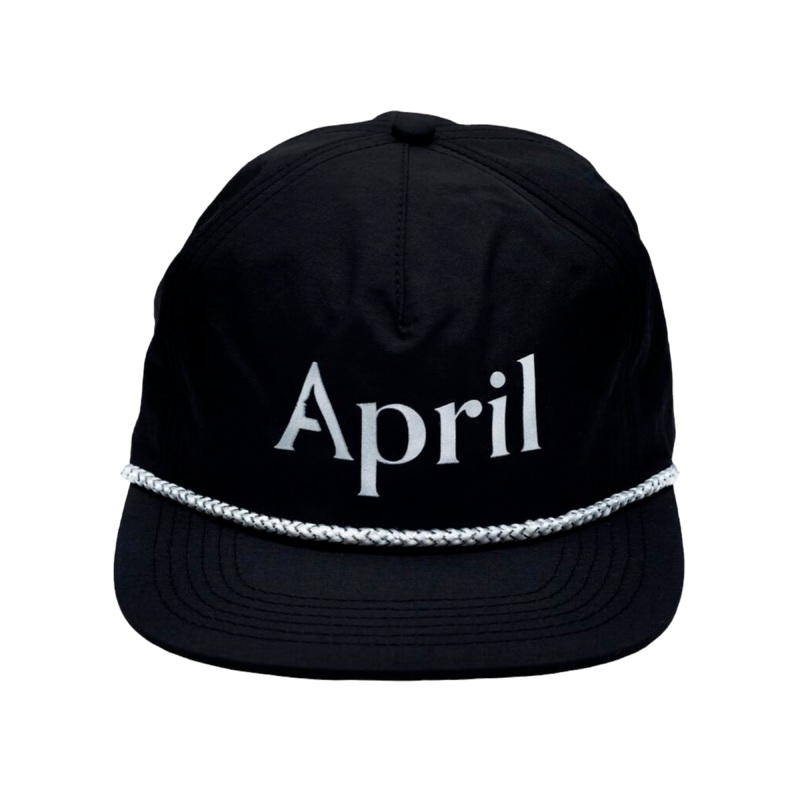 April Chrome Logo Hat – Black