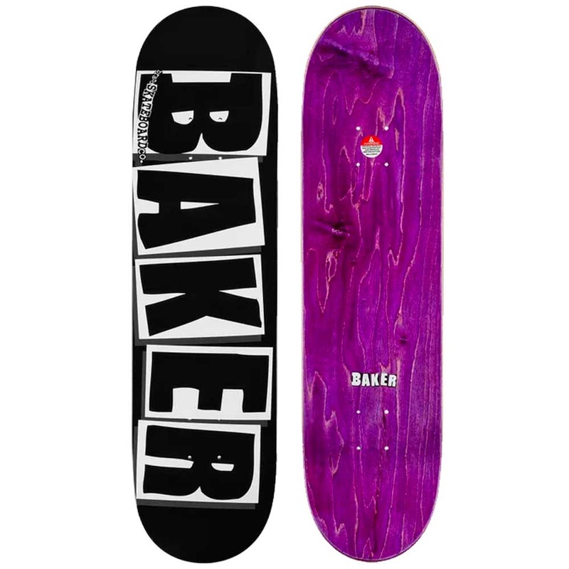 Baker Skateboard Brand Logo Blk/Wht Skateboard Deck 8.25″ Deck only 8.25