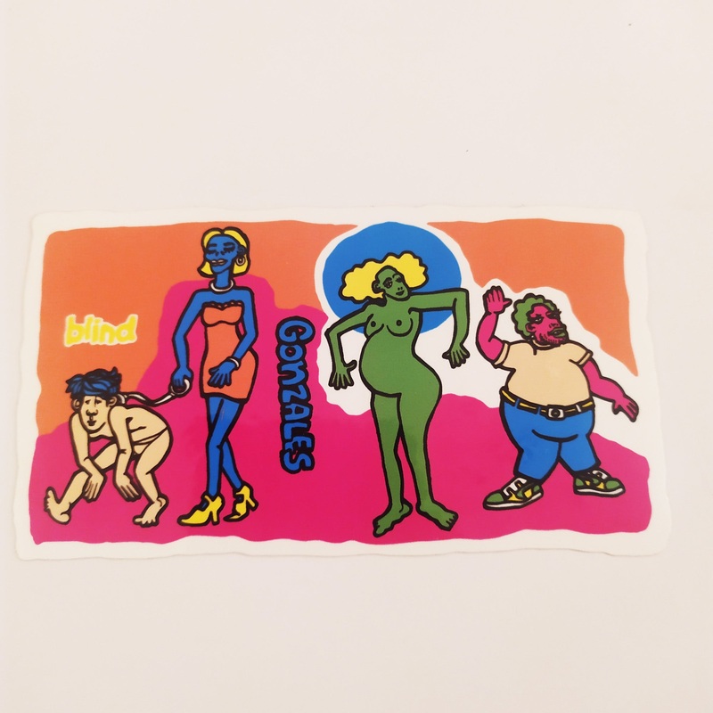 Blind Skateboards Skateboard Sticker – Mark Gonzales Art!