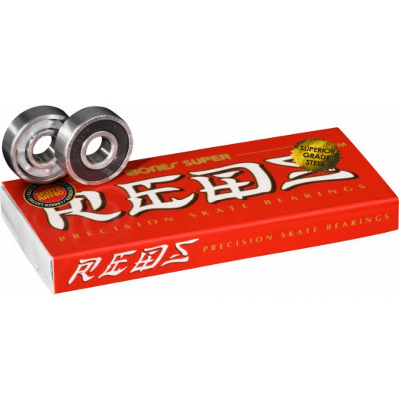 Bones Super REDS Skateboard Bearings 8 pack