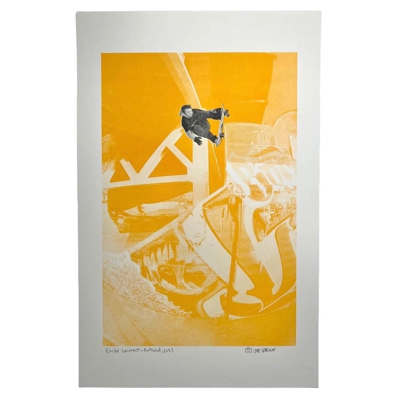 Emile Laurent Rock To Fakie Portland Risograph Print 11×17