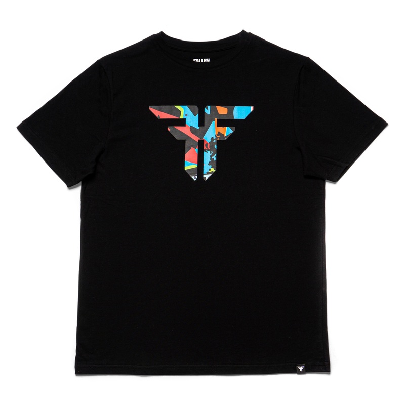 Fallen Trademark Tee – Black/Splatter S