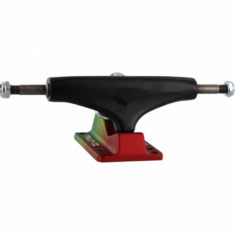 Gullwing Shadow 8.0″ Black/Rasta Skateboard Trucks | Set of 2