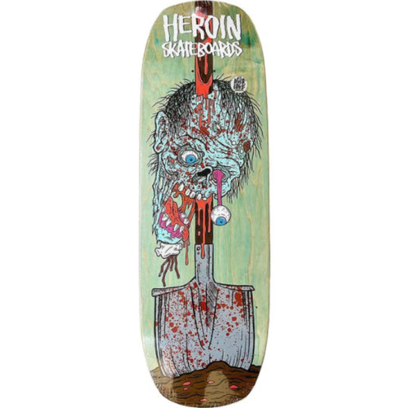Heroin Double Shovel Random Veneer Skateboard Deck 9.9″ 9.9″