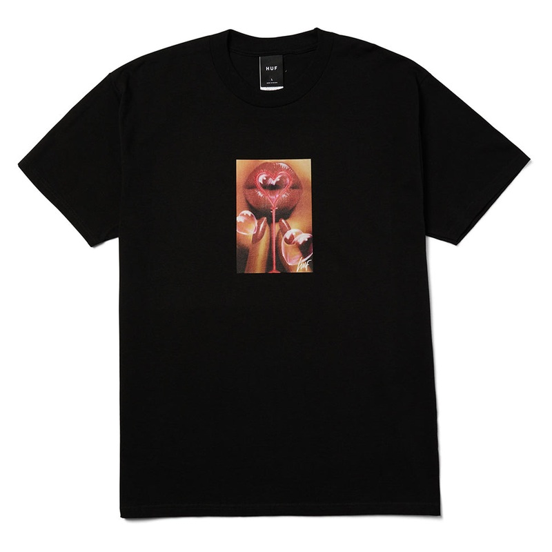 HUF Bubble T Shirt Black Medium