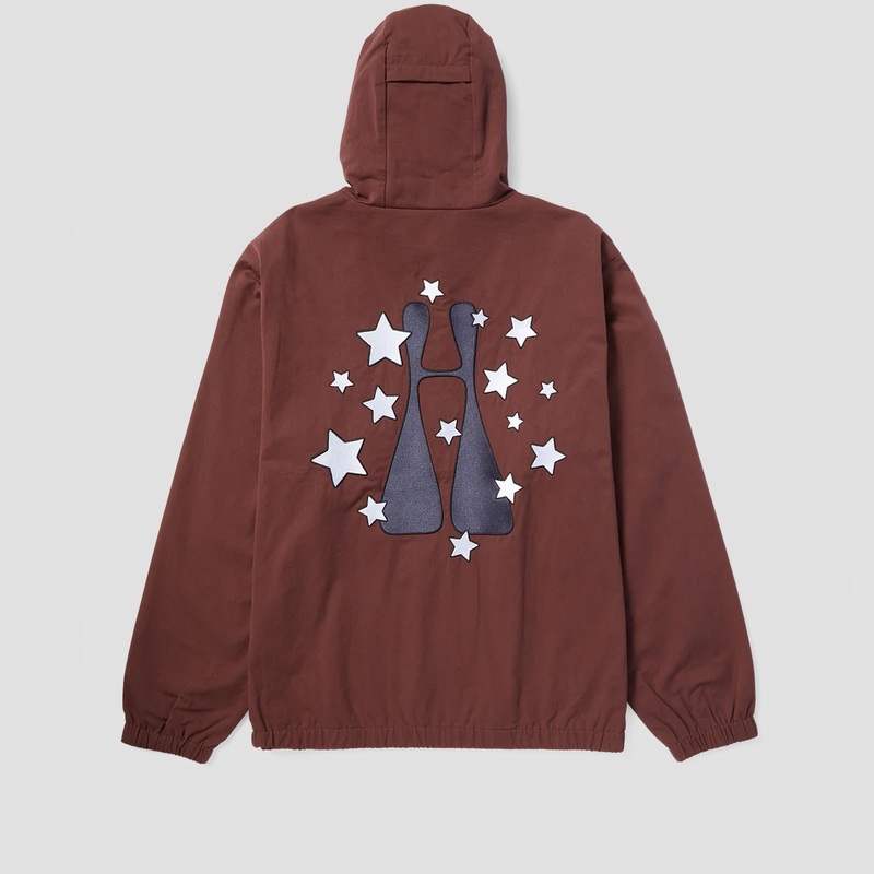 HUF H Stardust Jacket Eggplant Medium