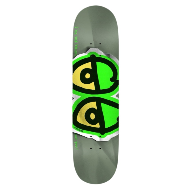Krooked Team DBX Eyes Light Green 8.25″ Skateboard Deck 8.25″ WB 14.25″
