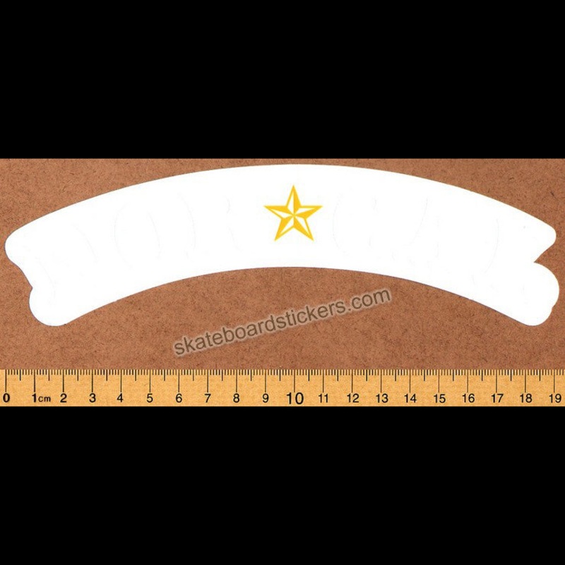 Nor Cal Nautical Skateboard Sticker – White