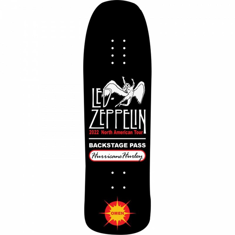 Omen Hurricane Hurley Led Zeppelin Pool 33″ Freeride/Downhill Longboard Deck Deck