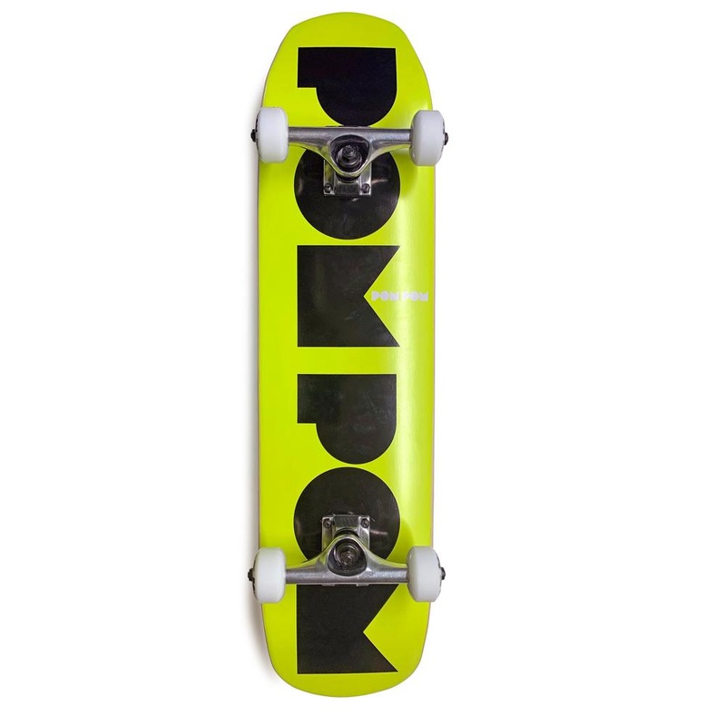 Pompom Skateboards Logo Complete 8″ Skateboard Complete