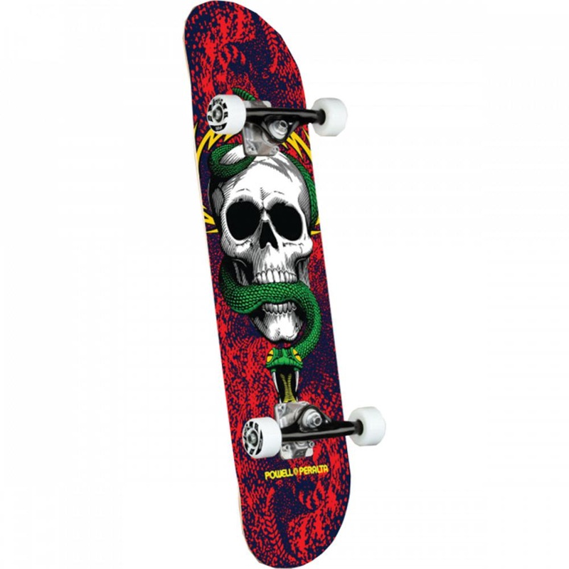 Powell Peralta Skull And Snake 7.75″ Red/Navy Skateboard
