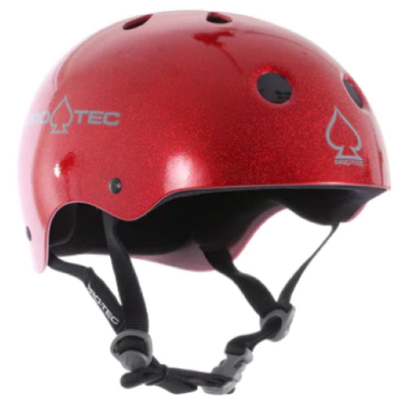 Pro-Tec Classic Skate Helmet – Red Flake Large