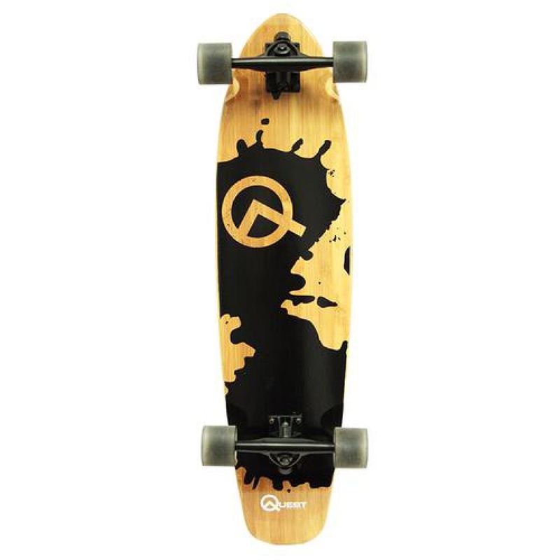 Quest 34 Rorshack Beginner Kicktail Longboard Complete