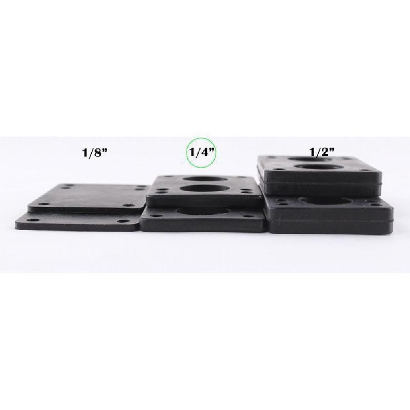 Rubber Risers 1/4″ for Longboard and Skateboard | set of 2