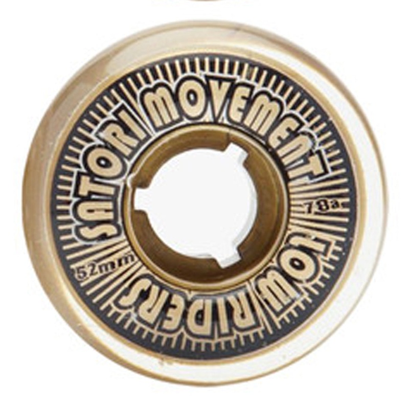 Satori Low Rider Cruiser 78a Wheels Clear/ Gold 52mm