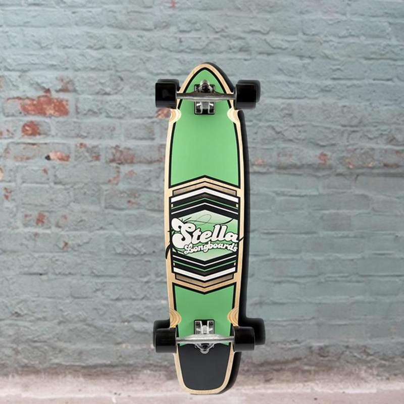 Stella Green Shield Kicktail Longboard 38 inch