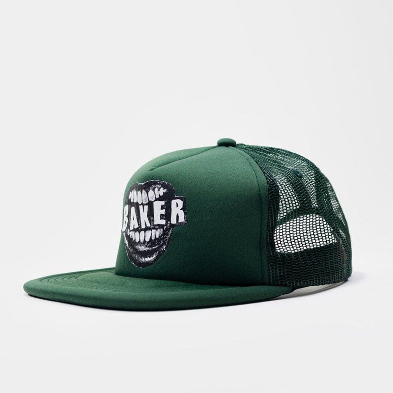Baker Skateboards Yeller Snapback Mesh Cap – Dark Green