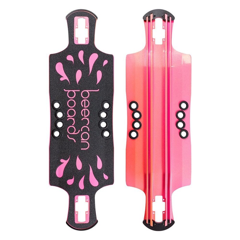 Beercan Pink 35″ Oat Soda Drop Through Deck Deck