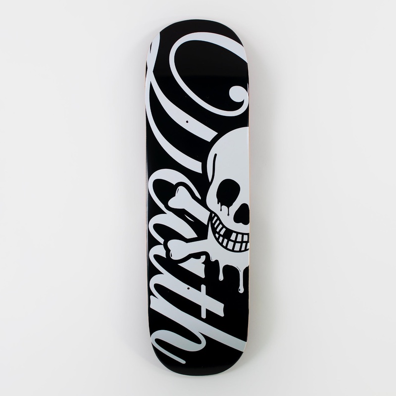 Death 8.5″ Script Popsicle Deck – Black/ White 8.5″