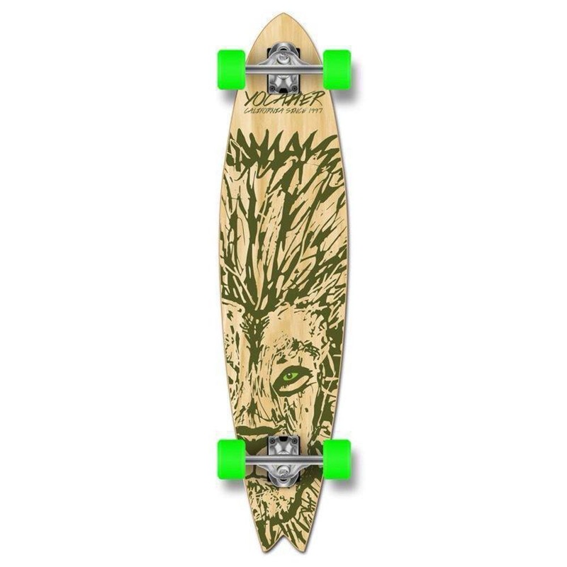Fishtail Longboard 40 inch Lion from Punked – Complete Complete