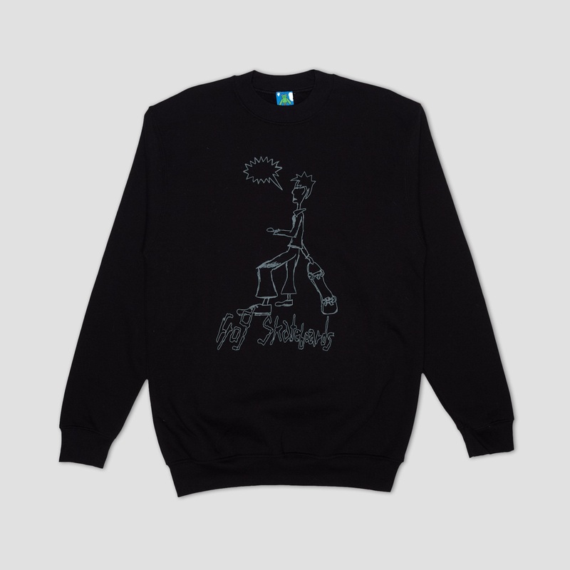 Frog Skater Crew Black Small
