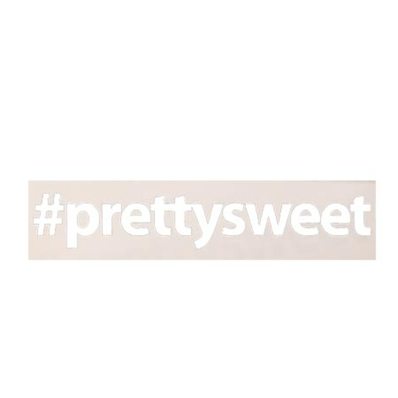Girl #Prettysweet Sticker White N/A