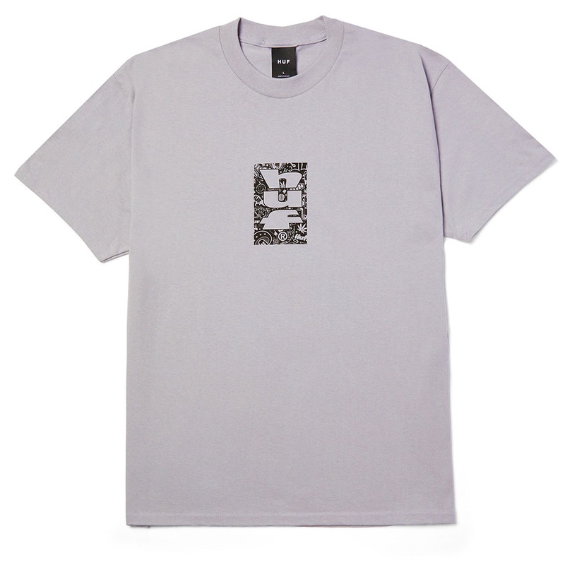 HUF Metablast T Shirt Dusty Purple Medium