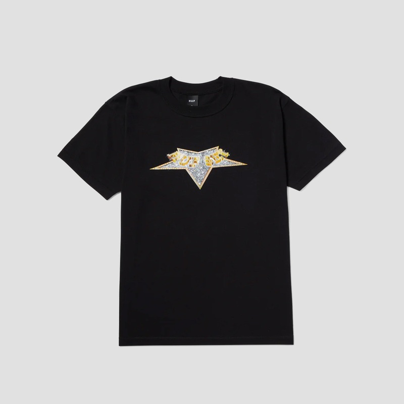 Huf Records T-Shirt Black Small
