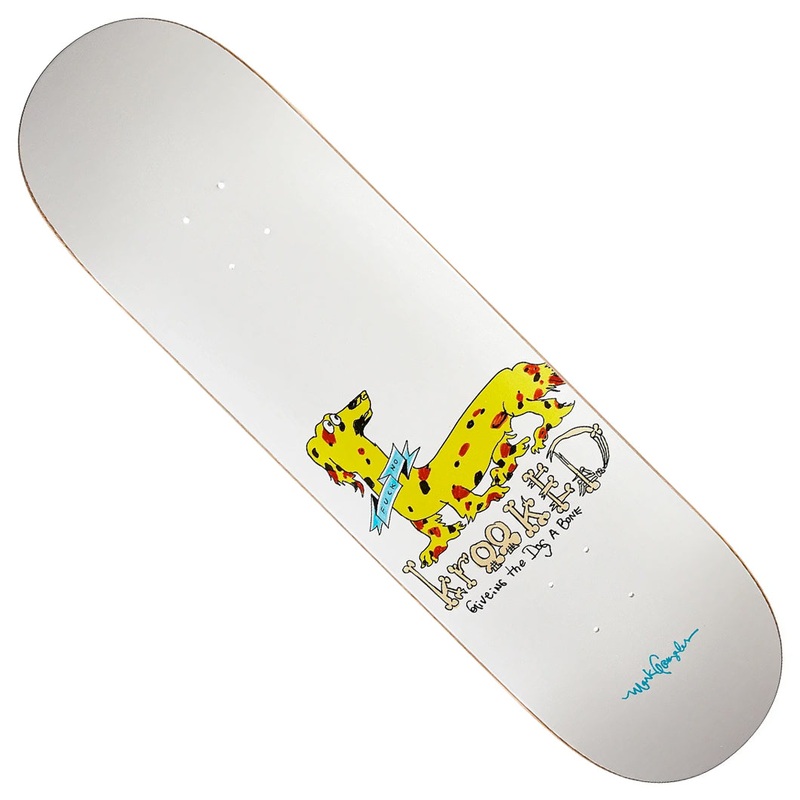 Krooked Gonz Dachshund Deck White 8.62 x 32.56 WB:14.75