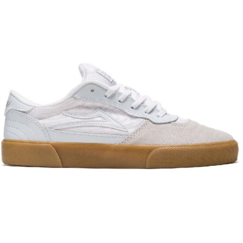 Lakai Cambridge Skate Shoe – White/Gum 8