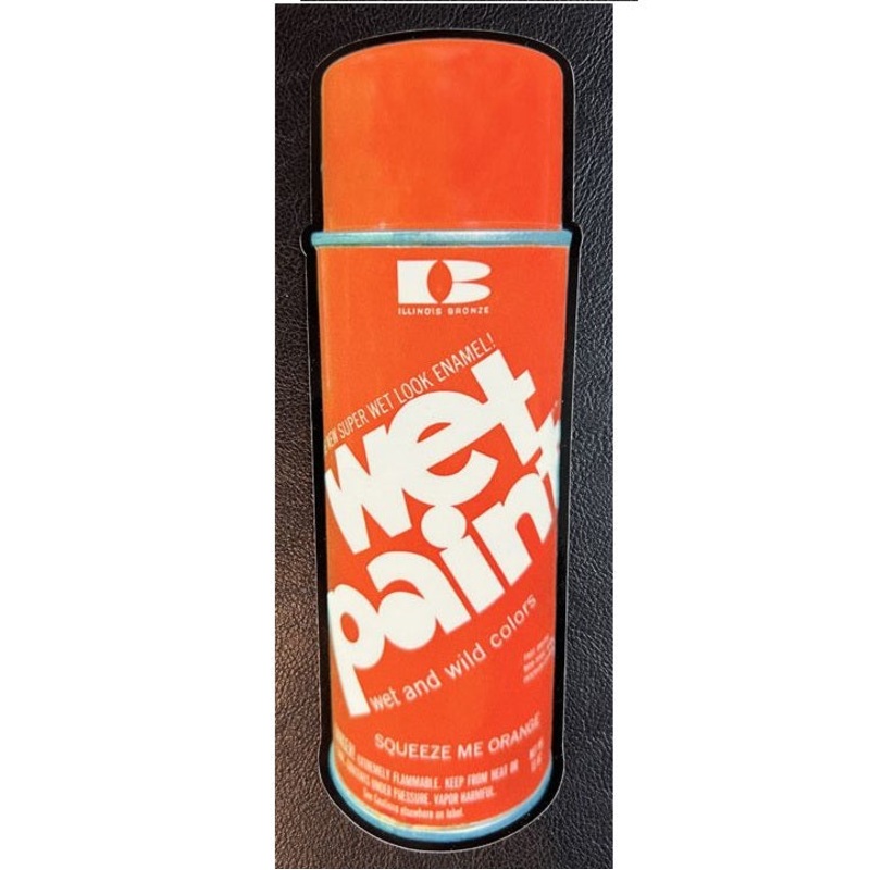 Meericle MFG “Wet Paint- Squeeze Me Orange NYC Vintage Classic” Sticker