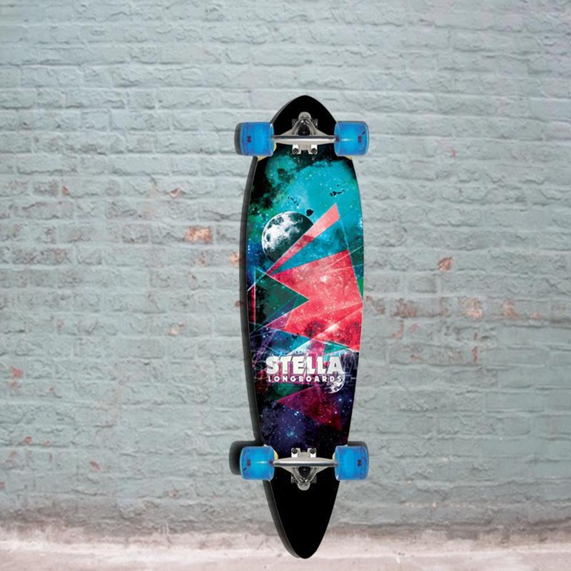 Pintail Longboard Blunt Nose Outer Limits 38″ Stella Skateboard Complete