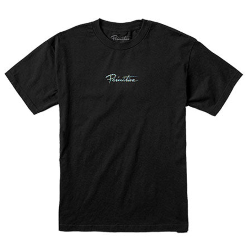 Primitive Skateboarding Nuevo Hologram Foil T Shirt Black Extra Large