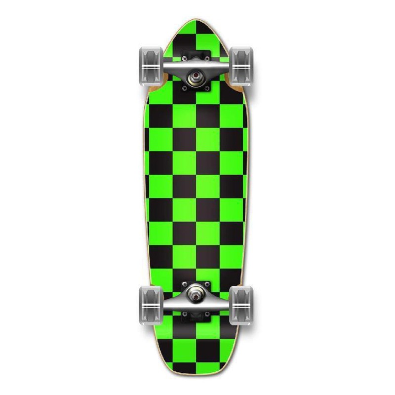 Punked Mini Cruiser Complete – Checker Green Complete