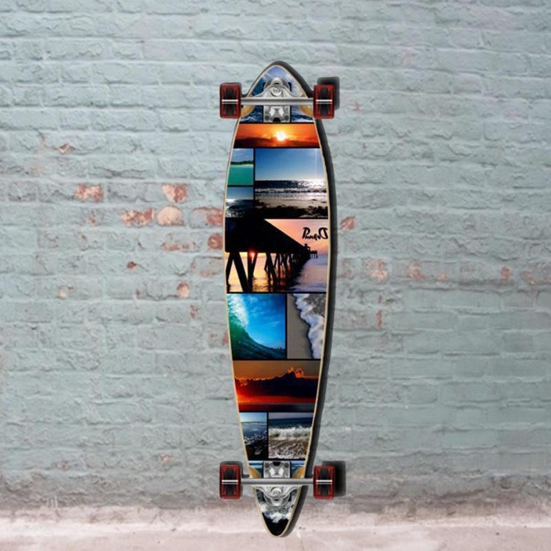 Punked Seaside Pintail Longboard 40 inch – Complete Complete