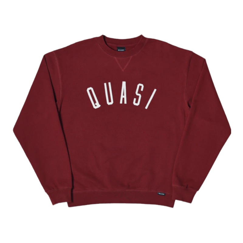 Quasi Poster Crew Sweat [Maroon] S