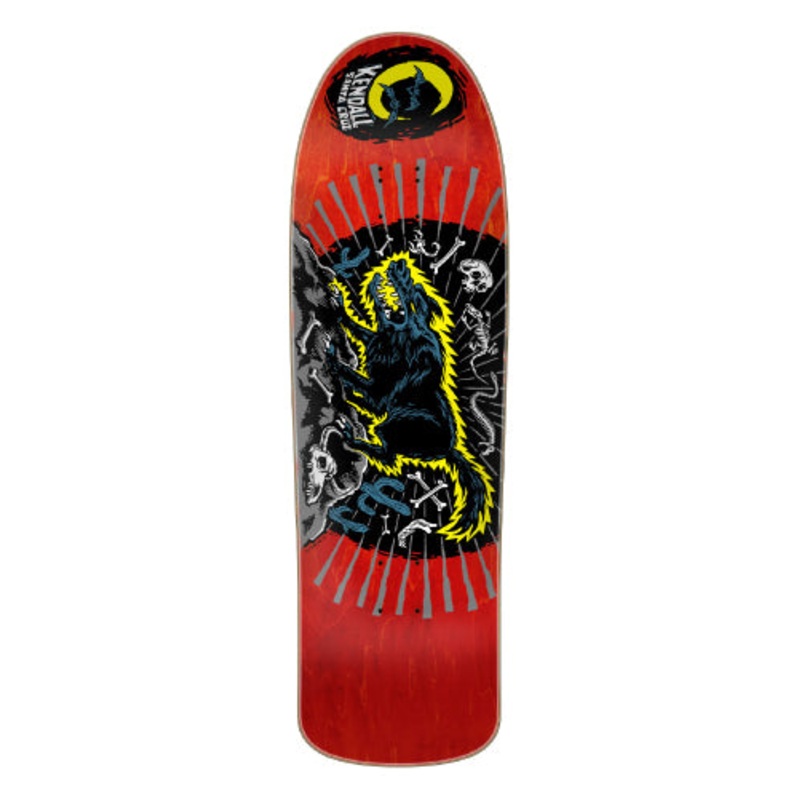 Santa Cruz Kendall Wolf Shaped Skateboard Deck 9.28″ 9.28″