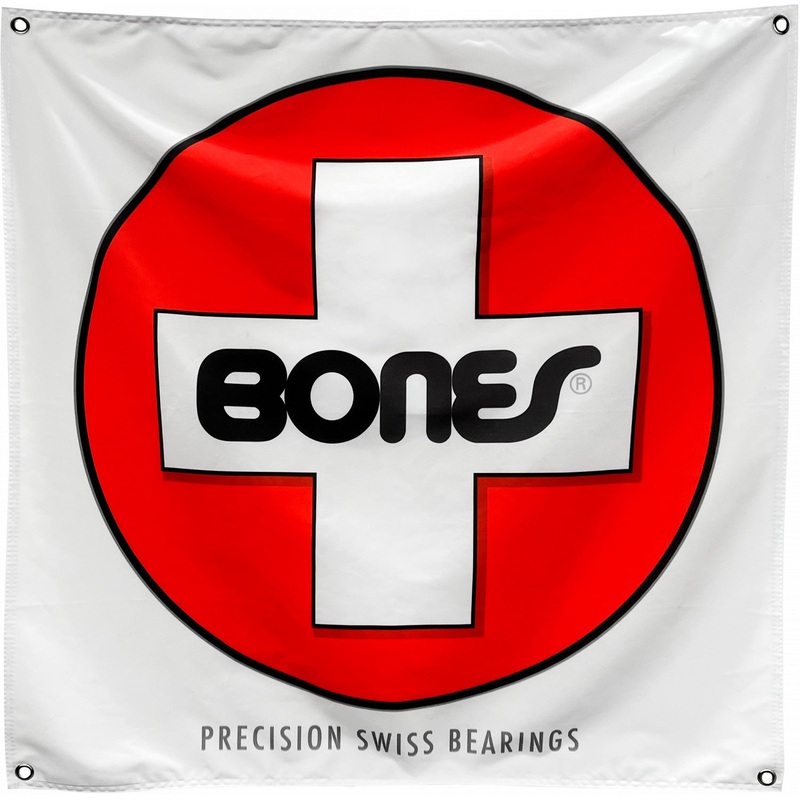 Bones Bearings Swiss Circle Cloth Banner