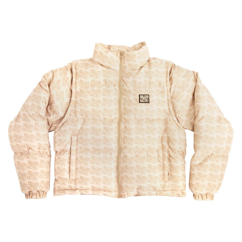 Checker Block Womens Santa Cruz Quilted Jacket Khaki XS