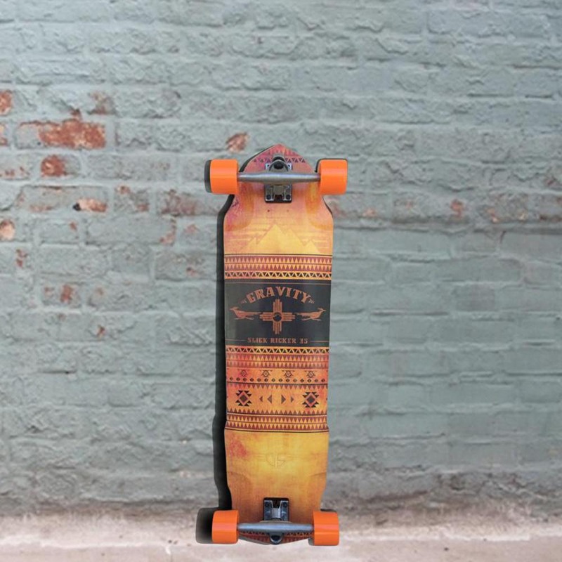 Gravity Ryan Ricker 35 inch Skateboard Longboard – Slick Ricker – Complete