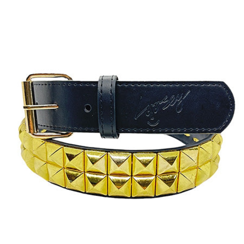 Loosey Leo Baker Stud Finder Belt Black/ Gold One size fits all