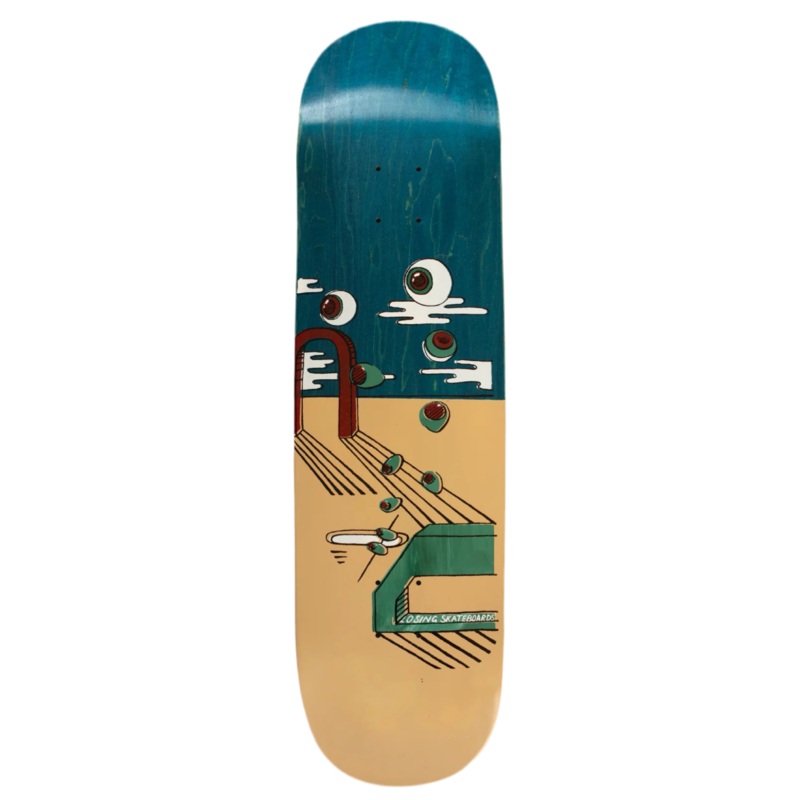 Losing Olives and Eyes 8.25″ Skateboard Deck 8.25″ Orange Stain