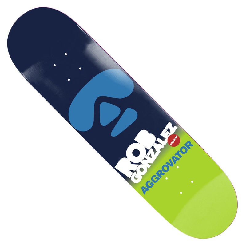 Popwar Rob Gonzalez Aggrovator Deck Multicolor 8.5 x 32.2 WB:14.25