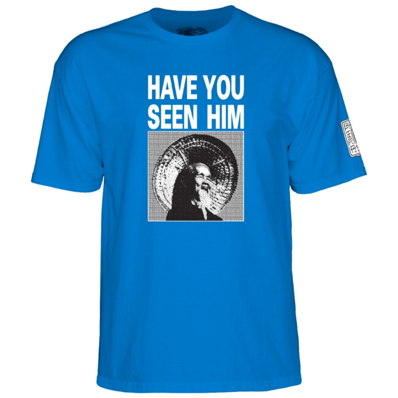 Powell Peralta Animal Chin Have You Seen Him T-Shirt Royal Blue SM