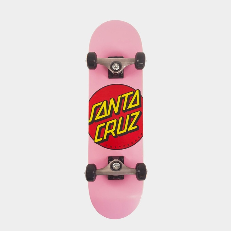 Santa Cruz – 7.50 – Classic Micro Sk8 Dot Complete Skateboard – Pink
